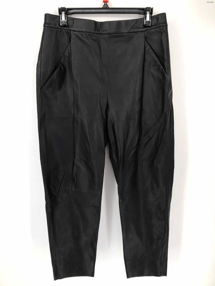 VINCE Black Leather Size MEDIUM (M) Pants