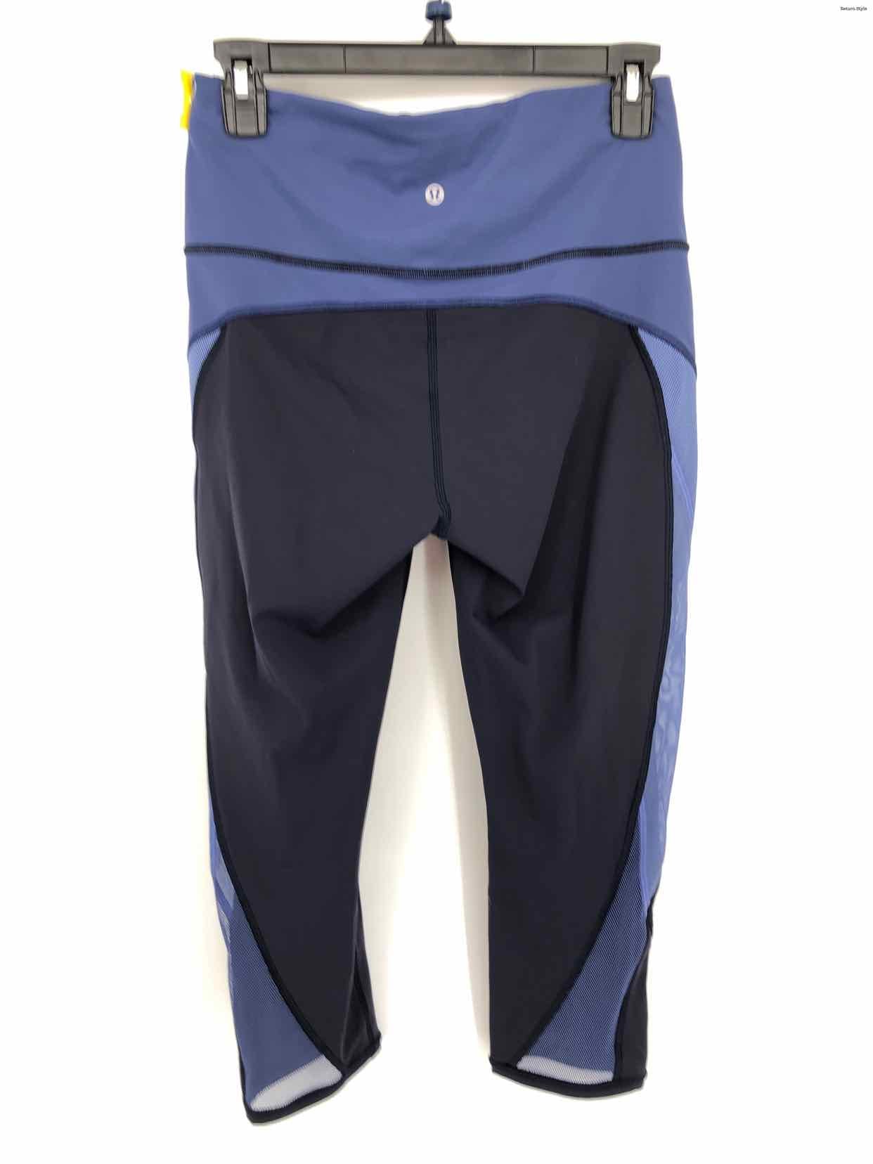 LULULEMON Navy Blue Mesh Trim Legging Size 8 (M) Activewear