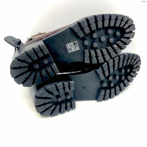 3.1 PHILLIP LIM Brown Black Leather Mock Croc Ankle Boot Shoe Size 8 Boots