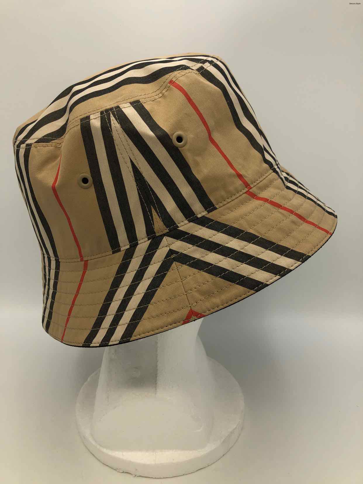 BURBERRY Beige Red Multi Has tag! Plaid Bucket Hat – ReturnStyle