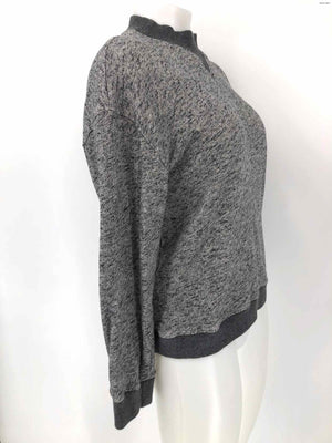 DEREK LAM Gray Heathered Sweatshirt Size 8  (M) Sweater