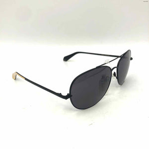 STELLA & DOT Black Gold Pre Loved Aviator Sunglasses w/case