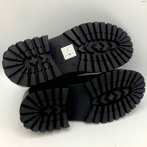 SKECHERS Black Platform Combat Shoe Size 9 Boots