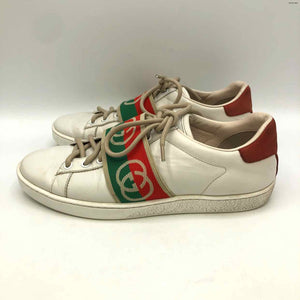 GUCCI White Green & Red Sneaker Shoe Size 37.5 US: 7 Shoes