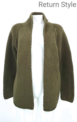 SUNDANCE Olive Merino Wool Longsleeve Women Size LARGE  (L) Jacket