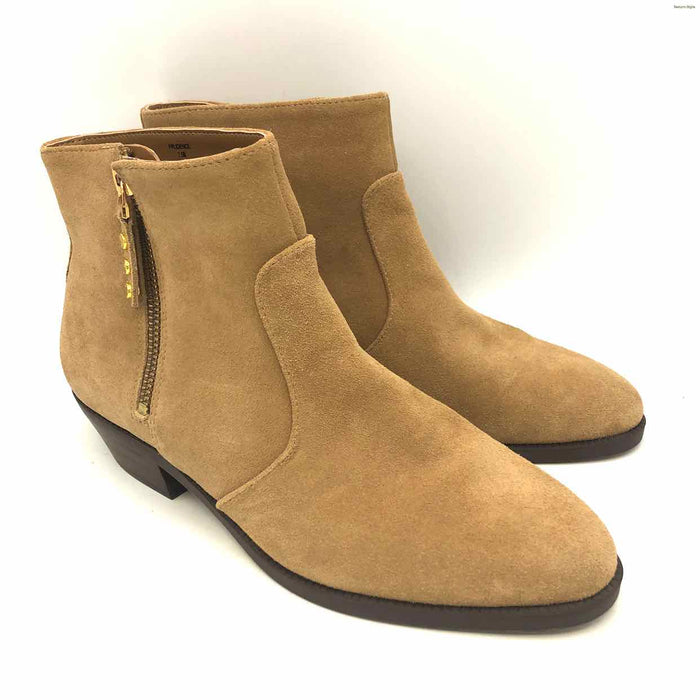 RALPH LAUREN Tan Leather Suede Ankle Boot Shoe Size 7-1/2 Boots