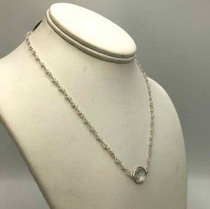 AMELIA ROSE DESIGN Sterling Silver Rainbow Moonstone Faceted 14"-16" ss Necklace