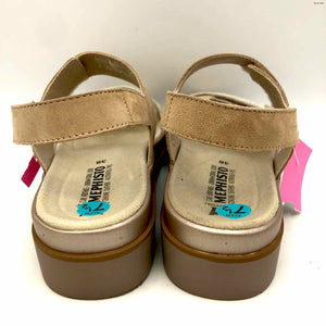 MEPHISTO Beige White Leather Sandal Shoe Size 38 US: 7-1/2 Shoes