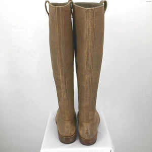 JIM BARNIER Brown Leather Tall USA Made! Knee High Shoe Size 9 Shoes