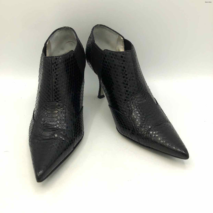 DOLCE & GABBANA Black Leather Made in Italy 3"Heel Shoe Size 36 US: 6 Shoes