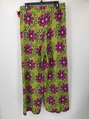 WU'SIDE Lime Green Purple Floral Size LARGE  (L) Pants