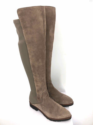 FRANCO SARTO Taupe Suede Trim Over the Knee Shoe Size 8-1/2 Boots