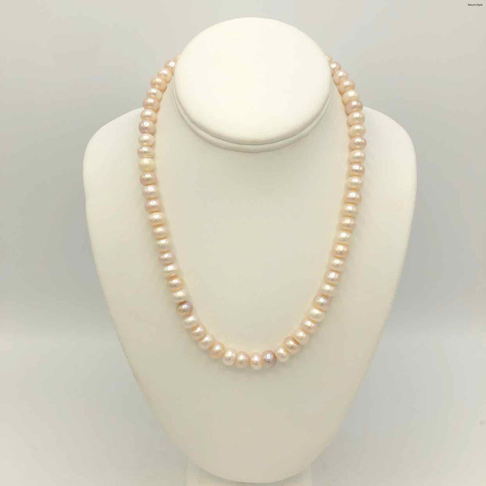 White Multi-Color Pearl Pre Loved Necklace