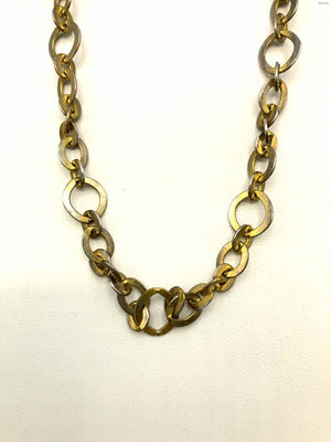 Purple Goldtone Druzy Pre Loved Chain Necklace