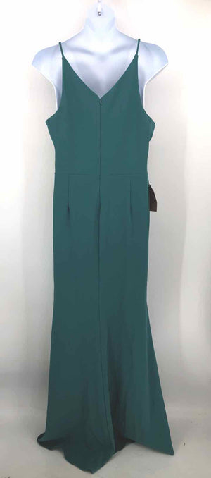 BHLDN ANTHROPOLOGIE Teal Made in USA Deep V-Neck Size 20  (XL) Dress