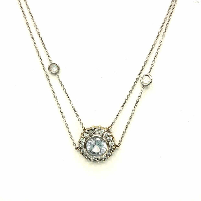 14k White Gold Diamond 14k-Necklace