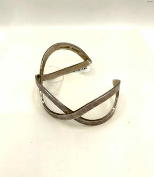 Sterling Silver Hammered Cuff ss Bracelet
