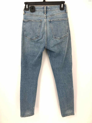 AGOLDE Blue Denim High Rise Skinny Size X-SMALL Jeans