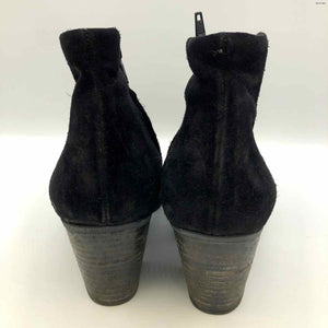 PAUL GREEN Black Suede Made in Austria 3" Chunky Heel Shoe Size 6 Boots