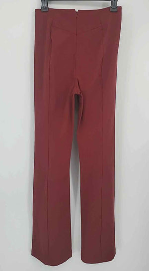 FREE PEOPLE Burgundy High Rise - Flare Size X-SMALL Pants