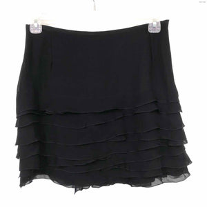 BARBARA BUI Black Silk Tiered Mini Size SMALL (S) Skirt