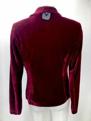 KENSIE Fuchsia Velvet One Button Blazer Women Size SMALL (S) Jacket