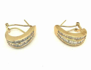 14K Gold Diamond 14k-Earring