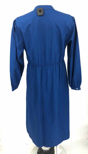 CALME Royal Blue Puff Sleeves Size SMALL (S) Dress