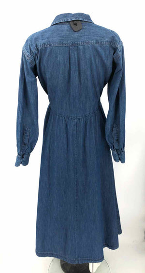 LAUREN Blue Chambray w/belt Maxi Length Size 0  (XS) Dress