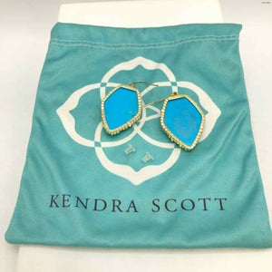 KENDRA SCOTT Turquoise Goldtone Pre Loved Earrings
