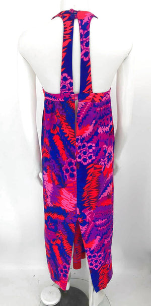 HIGH TIDE Fuchsia Purple Print Maxi Length Size XXS  (XS) Dress