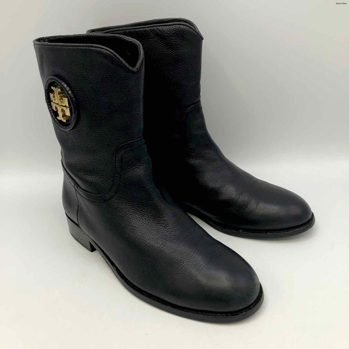TORY BURCH Black Leather Shoe Size 7 Boots