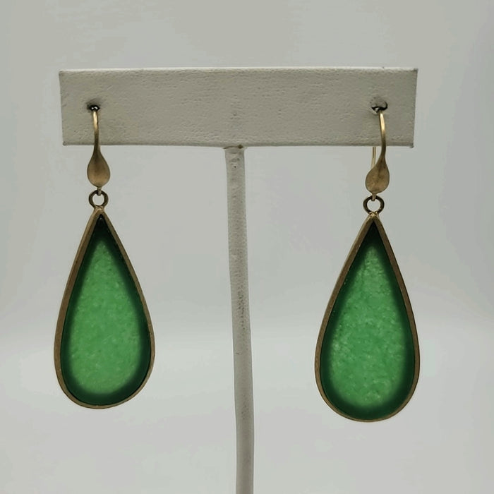 RIVKA FRIEDMAN Green Tea Cup Style Earrings