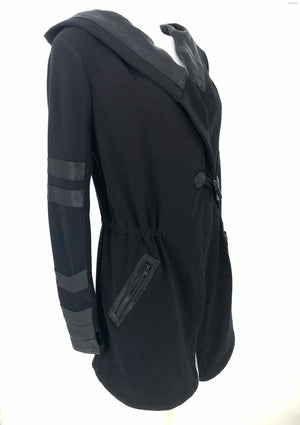 BLANC NOIR Black Cotton Women Size X-SMALL Jacket