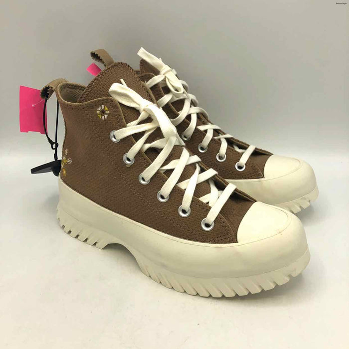 CONVERSE Tan Off White High Top Shoe Size 8 Shoes