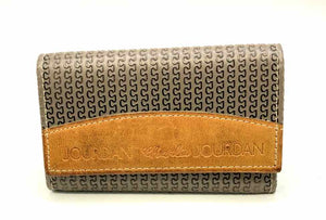 CHARLES JOURDAN Tan Leather trim Vintage Wallet