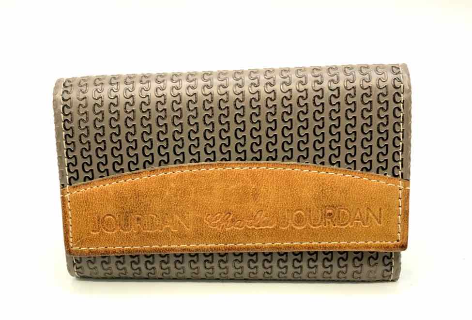 LOUIS VUITTON Brown Tan Leather Trim Monogram Purse – ReturnStyle