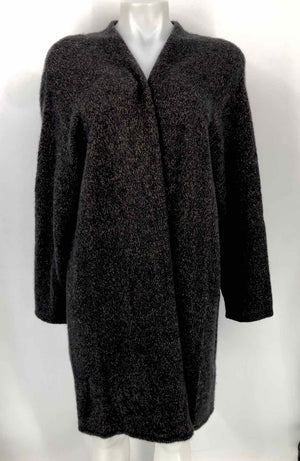 EILEEN FISHER Gray Wool Blend Wrap Size MEDIUM (M) Sweater