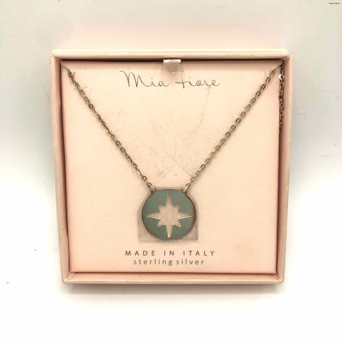MIA FIORE Sterling Silver Starburst 16" ss Necklace