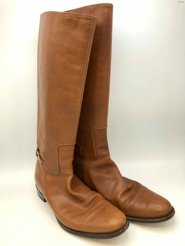 BURBERRY Gold Tan Leather Made in Italy Boot Shoe Size 9 Shoes