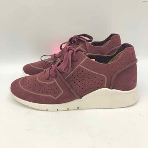GENTLE SOULS by KENNETH COLE Burgundy White Suede Sneaker Shoe Size 6 Shoes