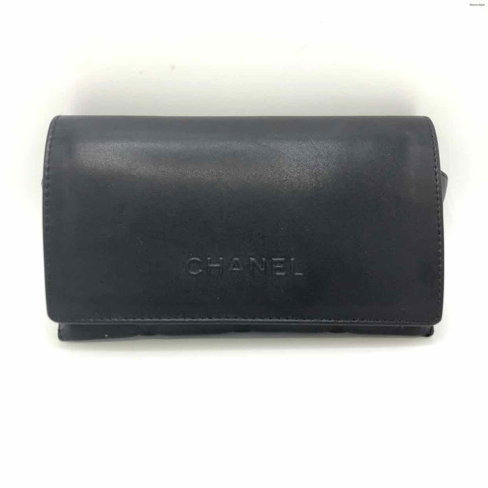 CHANEL Black Quilted Glasses Case