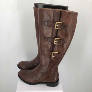 ECCO Brown Leather Knee High Shoe Size 6-1/2 Boots