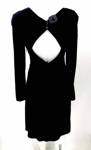 KAY UNGER Black Ruched Size 10  (M) Dress