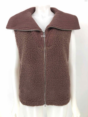 VARLEY Mauve Silver Sherpa Zip Front Size X-LARGE Activewear Vest