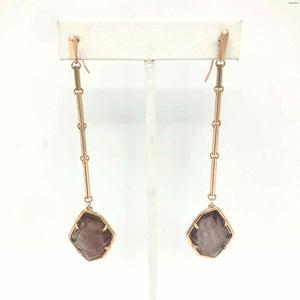 KENDRA SCOTT Rose Gold Purple Mica Pre Loved Earrings