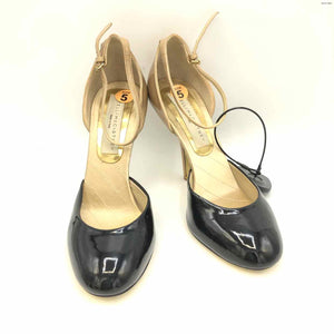 STELLA MCCARTNEY Beige Black Patent Made in Italy Heels Shoe Size 35 US: 5 Shoes