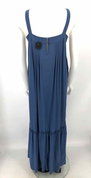 JADE by Johnny Was Blue Silk Size X-LARGE Dress