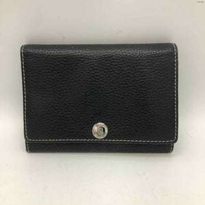 LAMBERTSON Black Pebbled Leather Jewelry Pouch Wallet