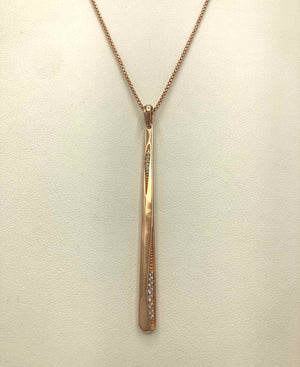 KENDRA SCOTT Rose Gold Adjustable Crystal Necklace